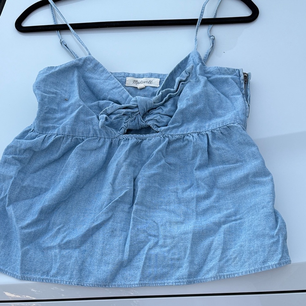 Madewell Light Blue Denim Top